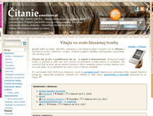 Tablet Screenshot of citanie.madness.sk
