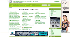 Desktop Screenshot of kucharka.madness.sk