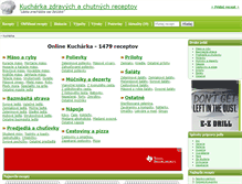 Tablet Screenshot of kucharka.madness.sk